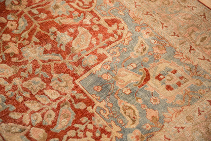6.5x10.5 Vintage Distressed Tabriz Carpet
