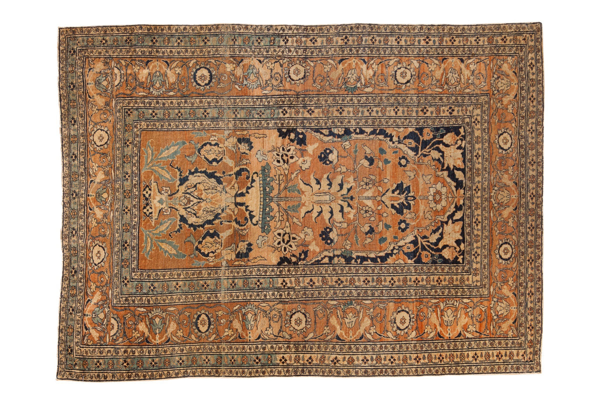 4.5x6 Antique Fine Tabriz Rug