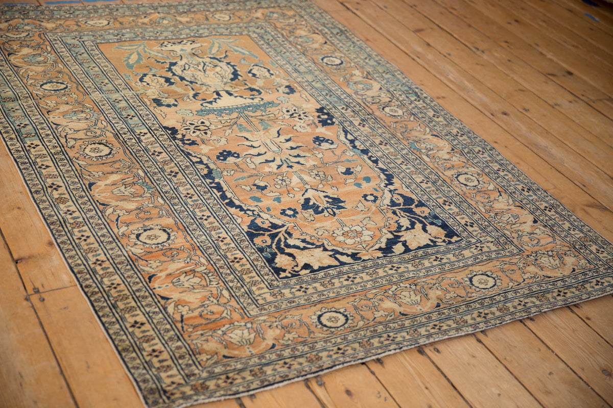 4.5x6 Antique Fine Tabriz Rug