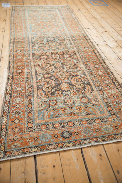 3.5x9.5 Vintage Distressed Malayer Rug Runner