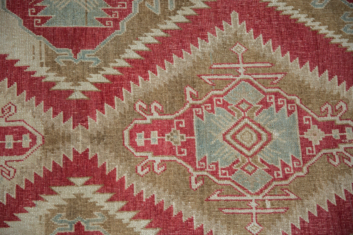3.5x5.5 Vintage Distressed Caucasian Rug