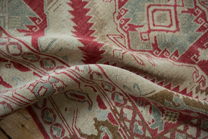 3.5x5.5 Vintage Distressed Caucasian Rug