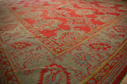 13.5x15 Antique Oushak Square Carpet