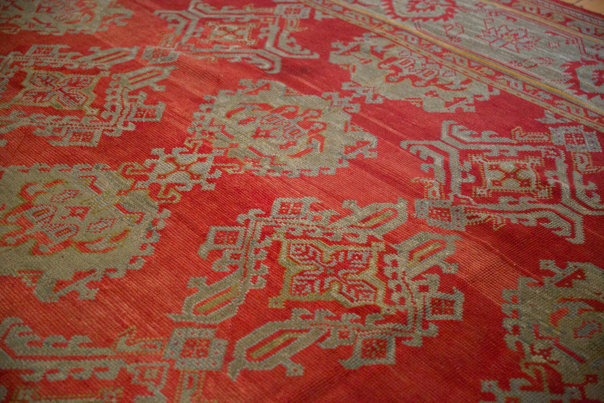 13.5x15 Antique Oushak Square Carpet