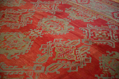 13.5x15 Antique Oushak Square Carpet