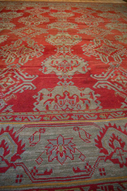 13.5x15 Antique Oushak Square Carpet