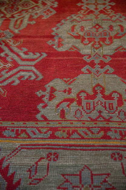 13.5x15 Antique Oushak Square Carpet