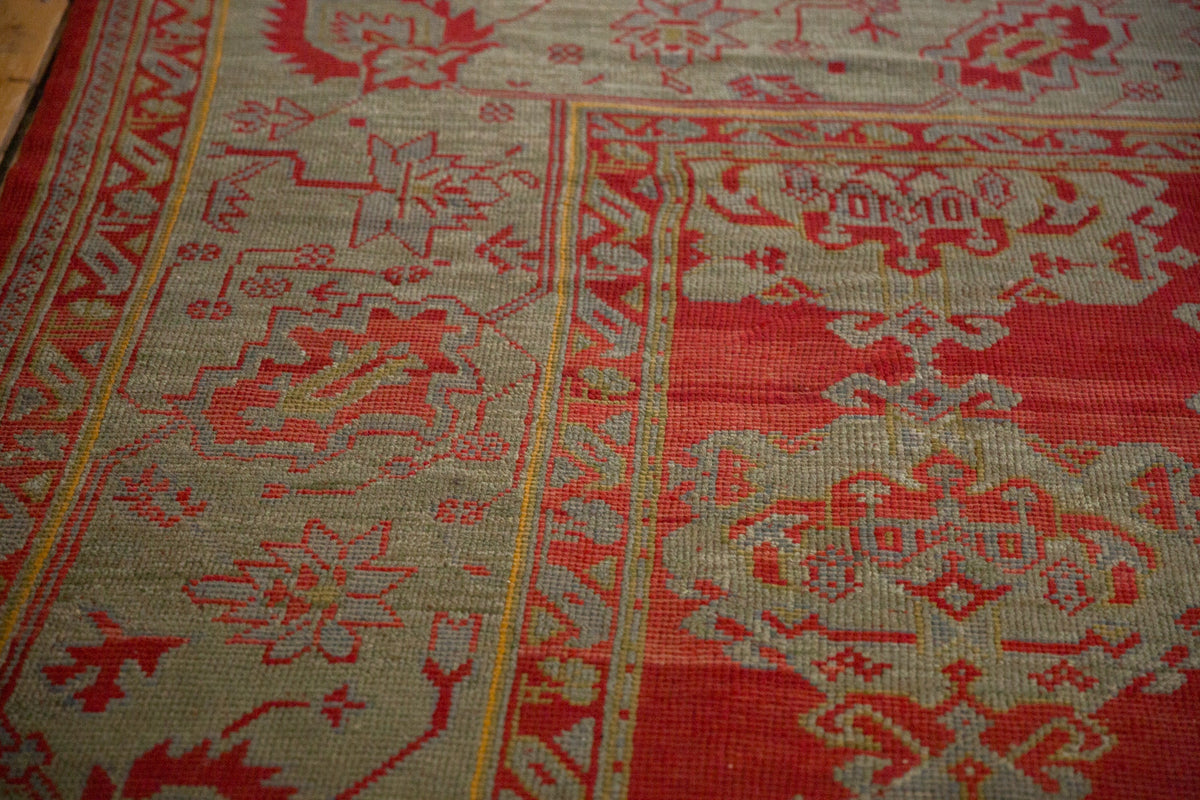 13.5x15 Antique Oushak Square Carpet