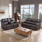 Brown Recliner Sofa With Pull Down Table Two Piece Set