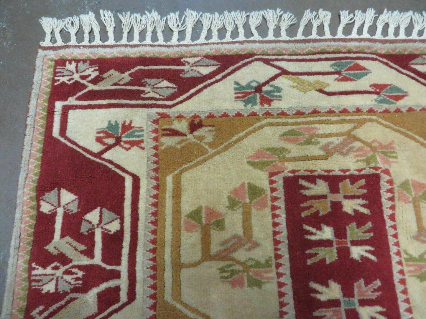 4' X 6' Vintage Handmade Knotted Turkish Kazak Pattern Wool Rug Carpet Nice