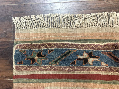 Turkish Kilim Rug 2.5 x 4.7, Flatweave Bohemian Blanket Rug, Wall Hanging Tapestry Rug