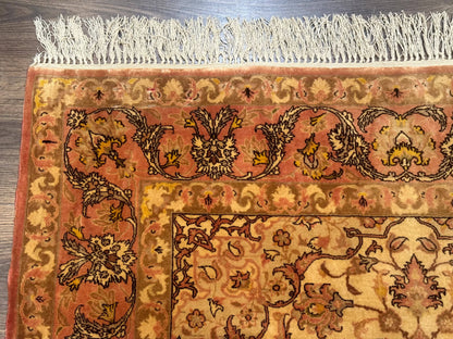 Persian Isfahan Rug 3x5 Fine 550 KPSI Kork Wool on Silk