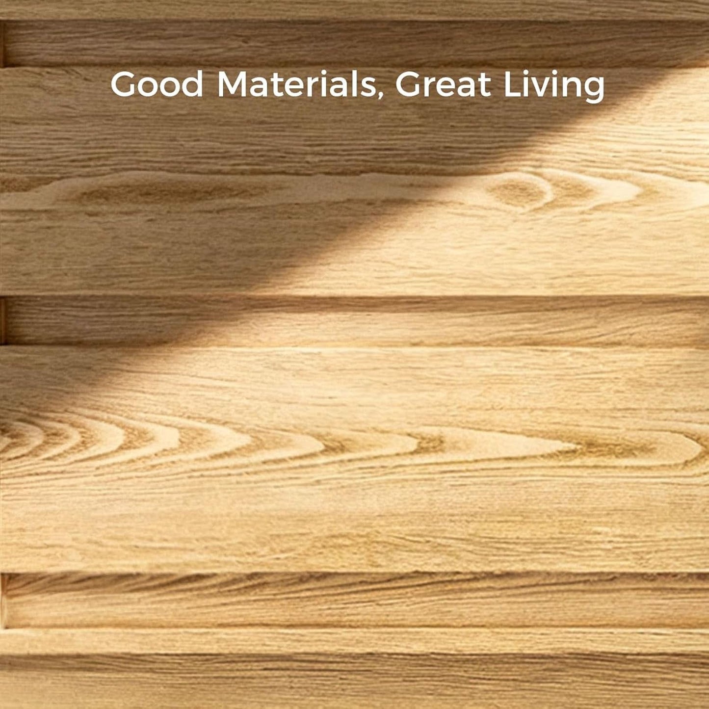 63 Inch Natural Solid Wood Sideboard With Drawers Storage