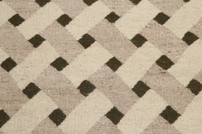 5' x 7' Hand woven Vintage Afghan Kilim 100% wool Area rug Beige