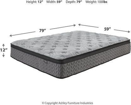 Executive Queen Hybrid Mattress 12 Inch Gel Memory Foam Plus