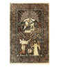 Stunning Sino Persian Pictorial Rug 2.7 x 4, Garden of Eden Adam & Eve Tree of Life Design, Extremely Fine 580 KPSI, Masterpiece