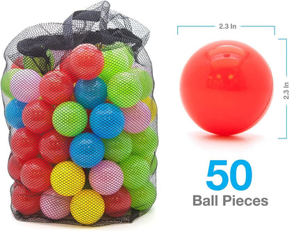 8x7 Junior Inflatable Bouncer With Slide And 50 Balls