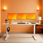 Electric Adjustable Height Standing Desk with Rolling Wheels