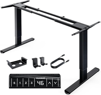 Electric Height Adjustable Desk Frame with Dual Motors