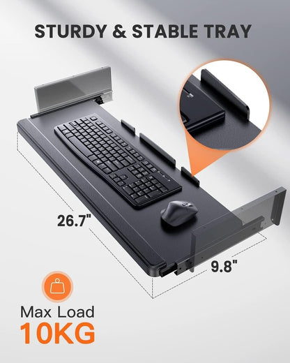 Electric Standing Desk with Adjustable Height and Tray