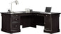 Elegant L-Shaped Desk with Spacious Surface in Wind Oak