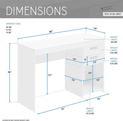 Engineered Wood Writing Desk with Ample Storage Space