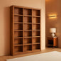 Traditional Oak Bookcase 84 Inch Tall With 18 Shelves