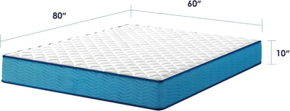 Twin 10 Inch Hybrid Mattress With Tight Top And Pocketed Coils