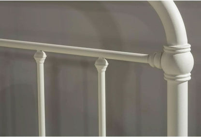 Elegant Soft White Metal Full Queen Headboard Design