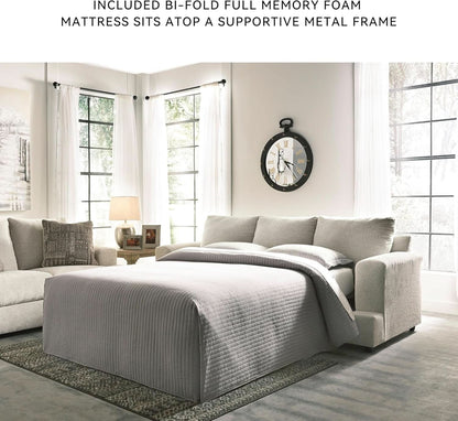 Soletren Premium Chenille Queen Sofa Sleeper White
