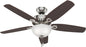 Builder Deluxe 52 Inch Brushed Nickel Indoor Ceiling Fan