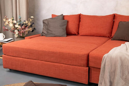 Friheten Slipcover For IKEA ChaiseCorner Orange Snug Fit