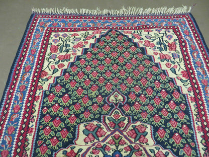 4' X 6' Vintage Handmade Turkish Flat weave Rug Tribal
