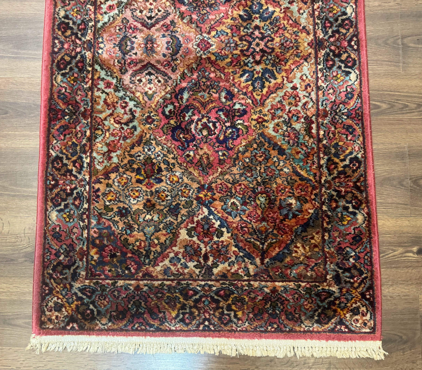 3x5 Karastan Multicolor Panel Kirman Rug #717, Wool Original 700 Series