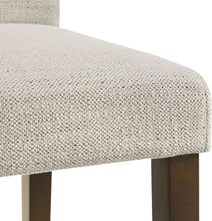 Ivory Upholstered Counter Height Bar Stools Set of Three
