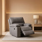 Microfiber Reclining Sofa Set Grey Living Room 8007