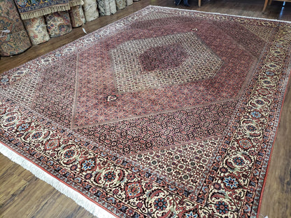 Persian Bijar Rug 8x11 - Herati Mahi Pattern