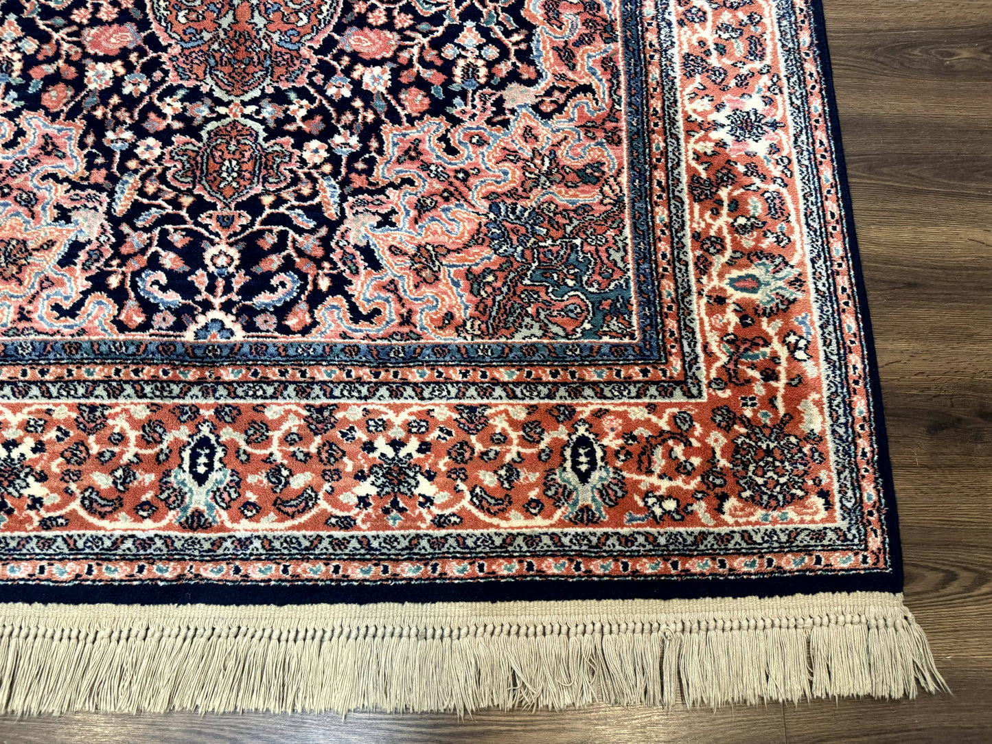 Karastan Rug 5.9 x 9, Ka'shan Medallion #741, Original Collection 700 Series, Discontinued, Wool Pile