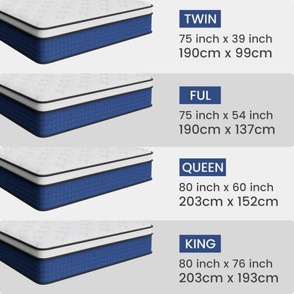 Queen 14 Inch UltraHighDensity Memory Foam Mattress