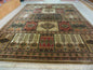 Couristan Rug 10x14, Large Belgium Power Loomed Wool Carpet 10 x 14 ft, Brown Tan Cream Oriental Rug, Living Room Rug, Large Area Rug