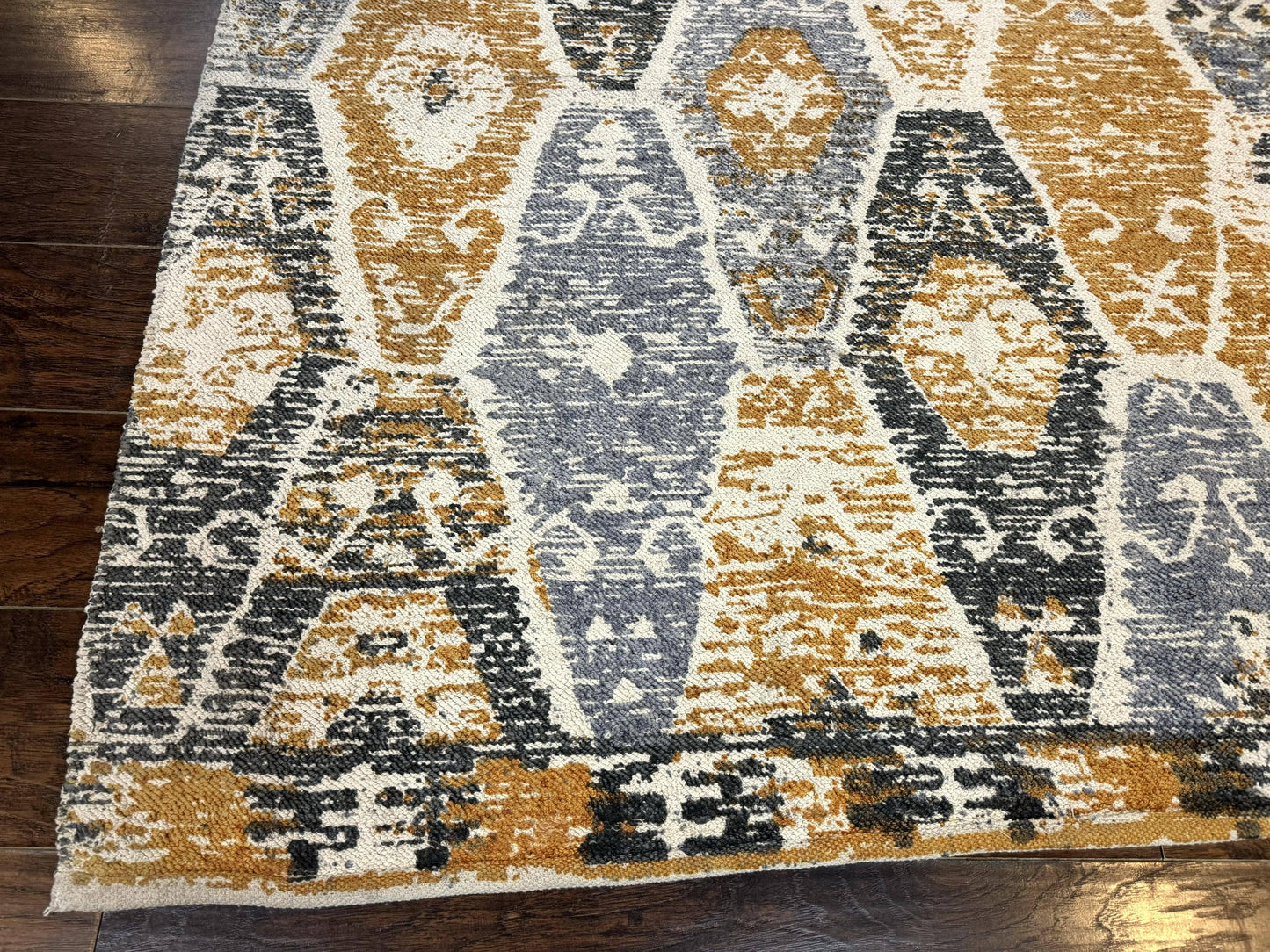 Handmade Contemporary Modern Indian Rug 8x10, Colorful