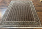 Persian Tabriz Rug 5x7, Black, Allover Pattern