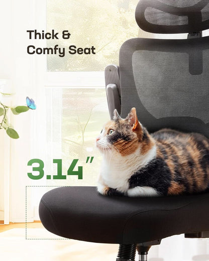 Ergonomic High Back Mesh Office Chair With Adjustable Lumbar Support