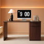 60-Inch Classic Dark Walnut Executive-Grade Desk Study