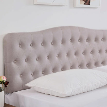 Upholstered Queen Headboard with Adjustable Height and Style