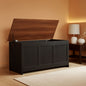 39.3Inch Walnut Storage Bench Featuring Extra Lift