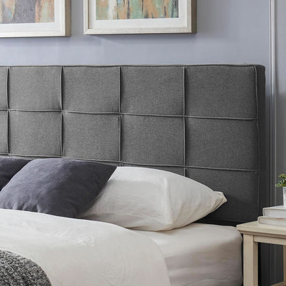 King Size Upholstered Headboard with Adjustable Modern Design