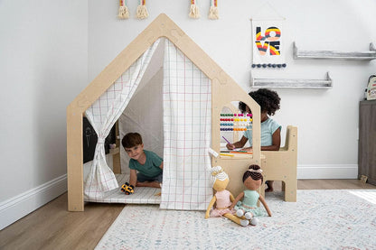 Montessori Style Indoor Playhouse Desk Chair Chalkboard