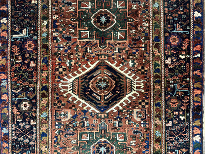 Antique Persian Karajeh Heriz Rug 5x6
