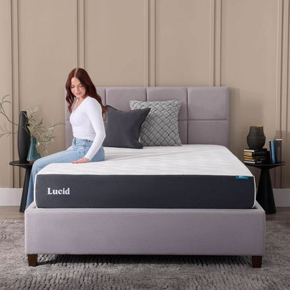 Full Size Memory Foam Mattress Bamboo Charcoal Gel Infusion